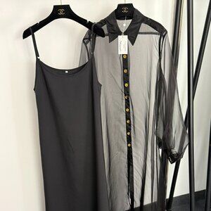 Schiaparelli  new long-sleeved shirt dress